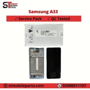 Samsung Galaxy A33 5G LCD touch screen digitizer with frame A336 Service Pack Blue Original